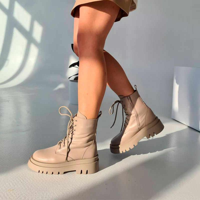 Черевики Rebels Beige З ХУТРОМ