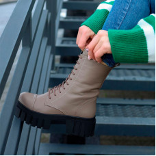 Черевики Stone Walker Beige Black З ХУТРОМ