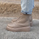Черевики Wedge Leather Platform Termo Beige