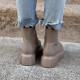 Черевики Wedge Leather Platform Termo Beige