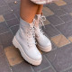 Черевики Wedge Leather Platform Termo Beige