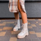 Черевики Wedge Leather Platform Termo Beige