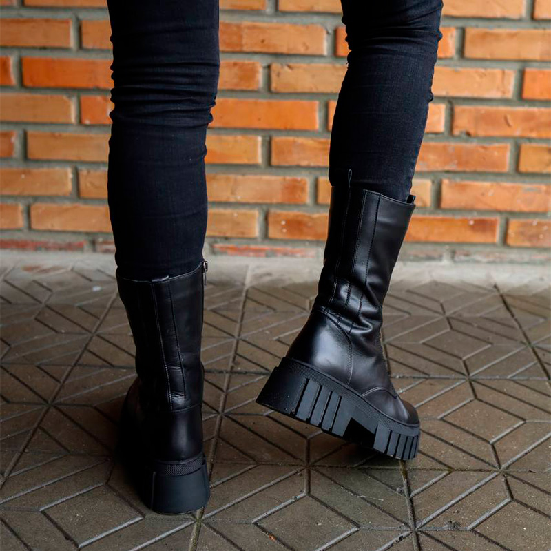 Черевики Stone Walker Black З ХУТРОМ
