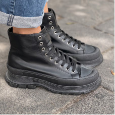 Черевики Skytrekker Leather Black Platform