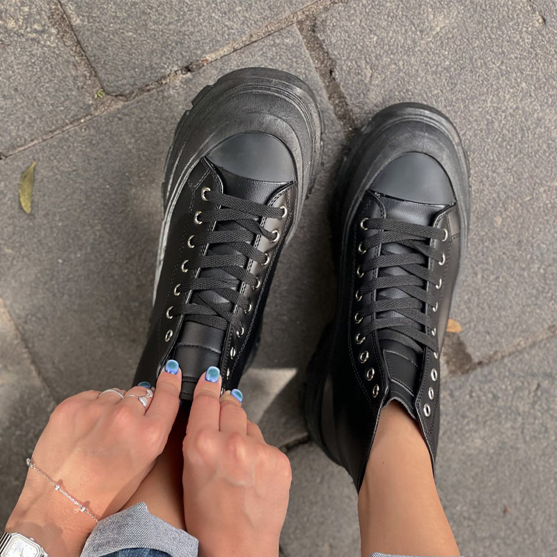 Черевики Skytrekker Leather Black Platform