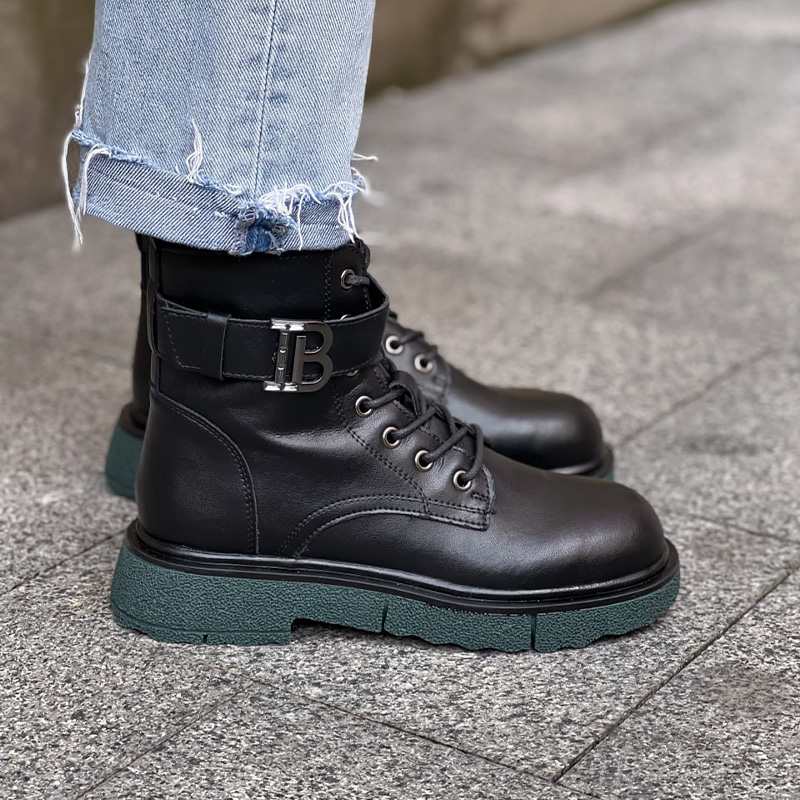 Черевики Polar Leather Termo Black Green