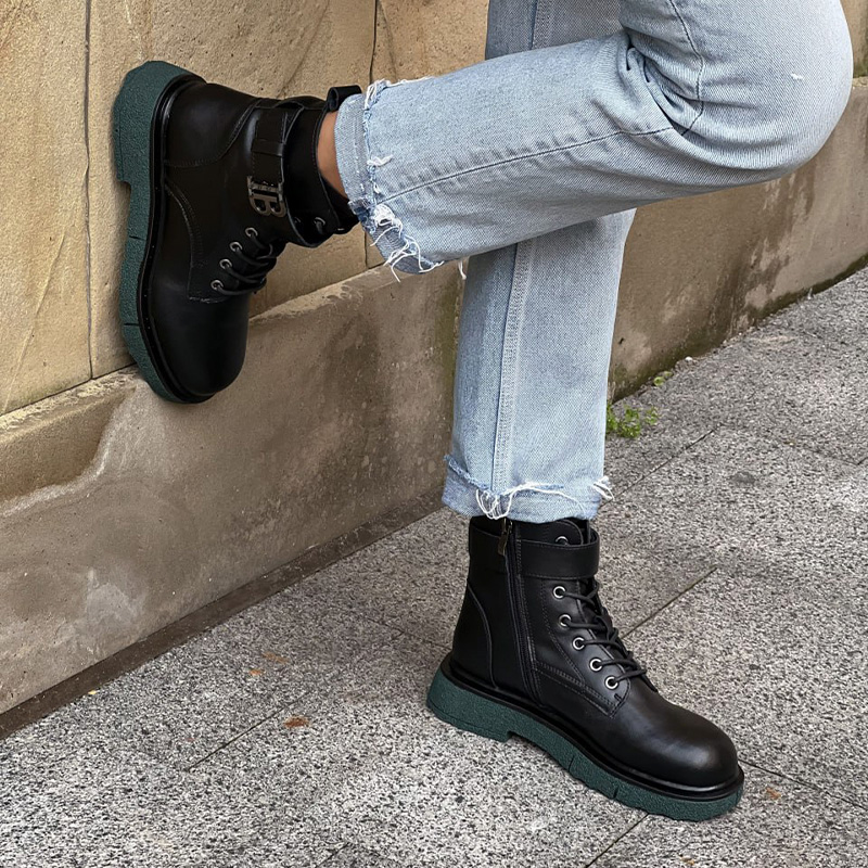 Черевики Polar Leather Termo Black Green