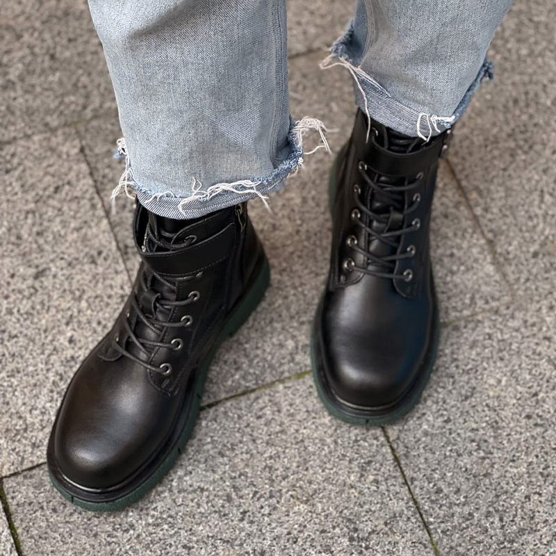 Черевики Polar Leather Termo Black Green