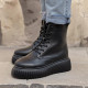 Черевики Wedge Leather Platform Termo Black