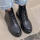 Черевики Wedge Leather Platform Termo Black