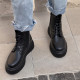 Черевики Wedge Leather Platform Termo Black