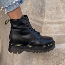 Черевики Wild Leather Black З ХУТРОМ