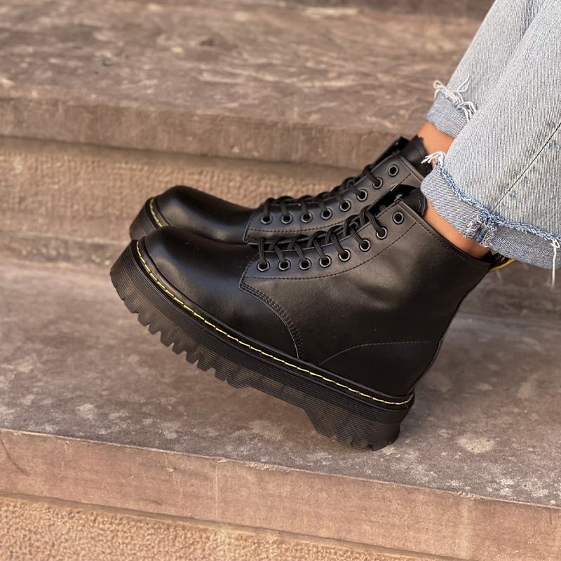 Черевики Wild Leather Black З ХУТРОМ