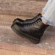 Черевики Wild Leather Black З ХУТРОМ