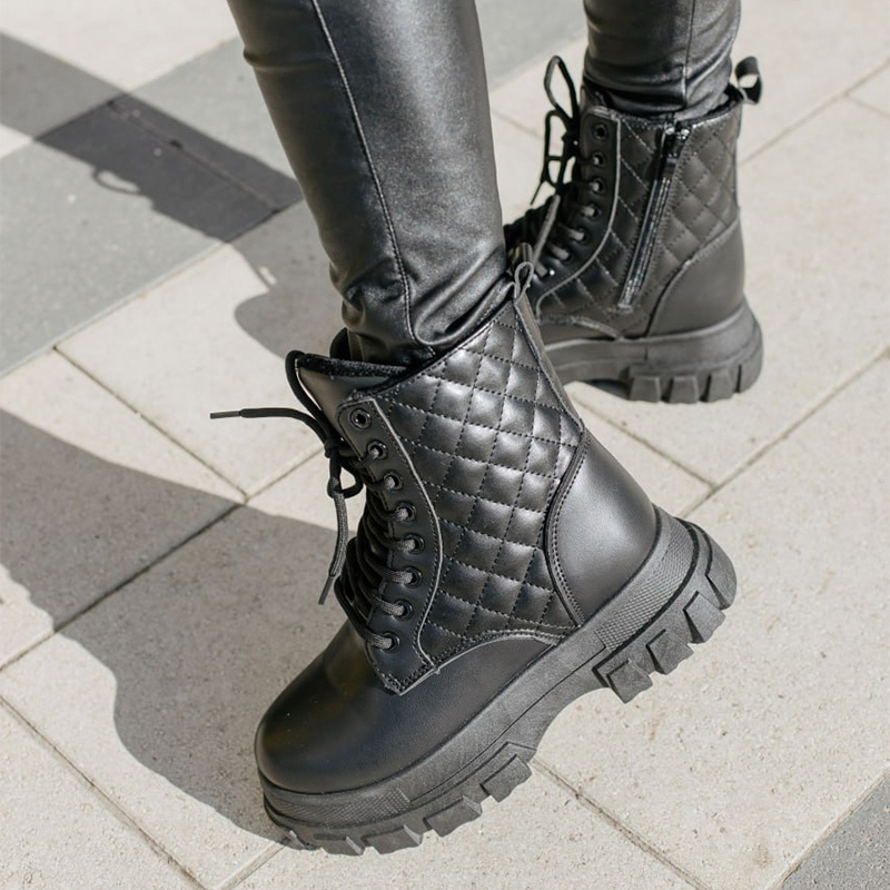 Черевики Frost High Black З ХУТРОМ