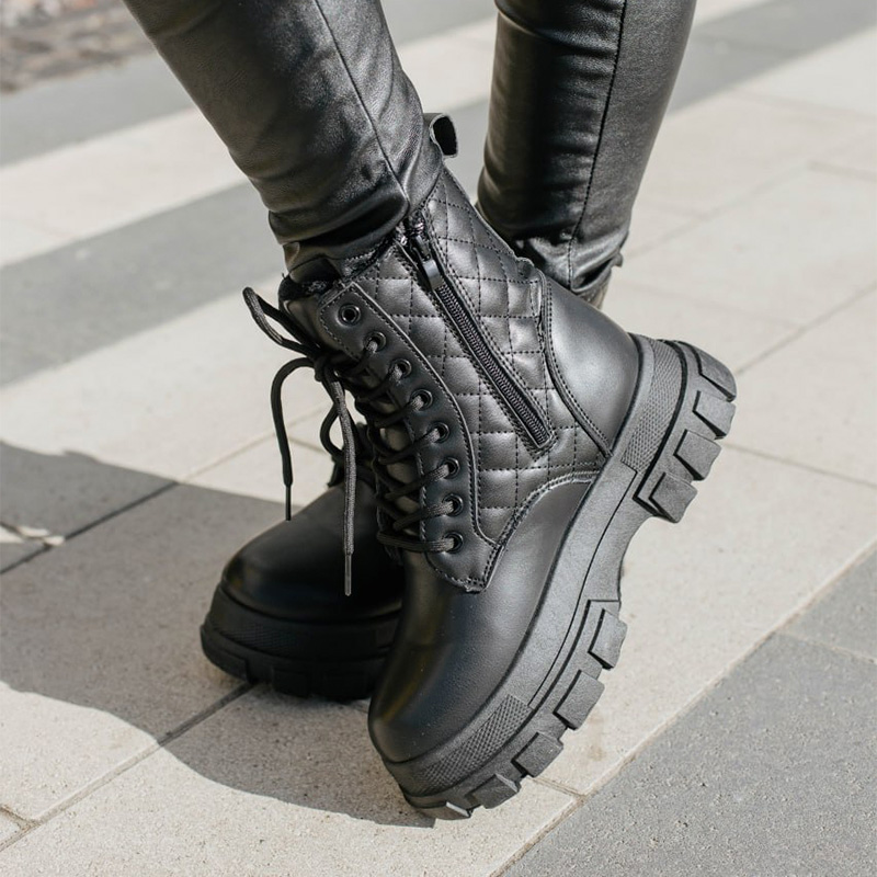 Черевики Frost High Black З ХУТРОМ