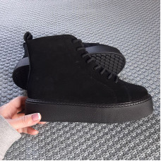 Черевики Glacier Platform Black З ФЛІСОМ