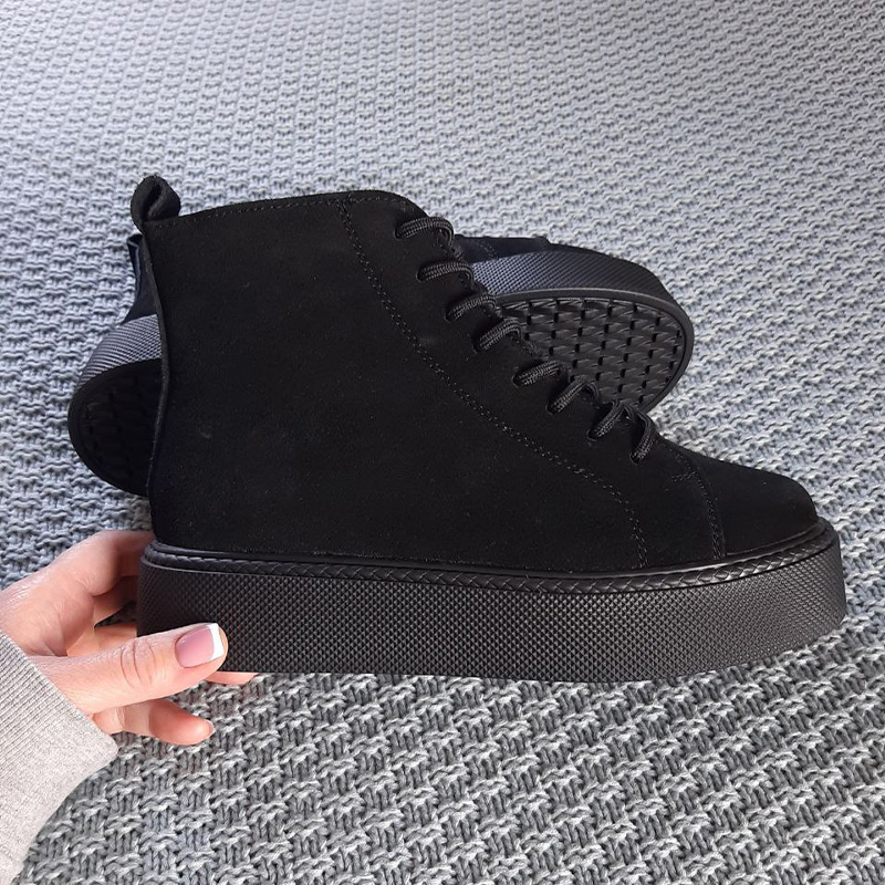 Черевики Glacier Platform Black З ФЛІСОМ