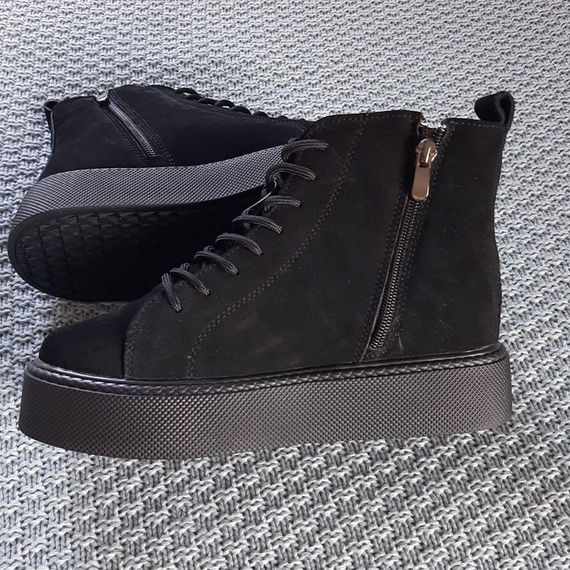 Черевики Glacier Platform Black З ФЛІСОМ