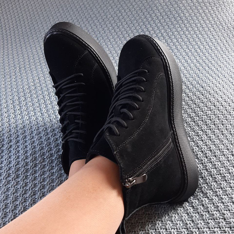 Черевики Glacier Platform Black З ФЛІСОМ