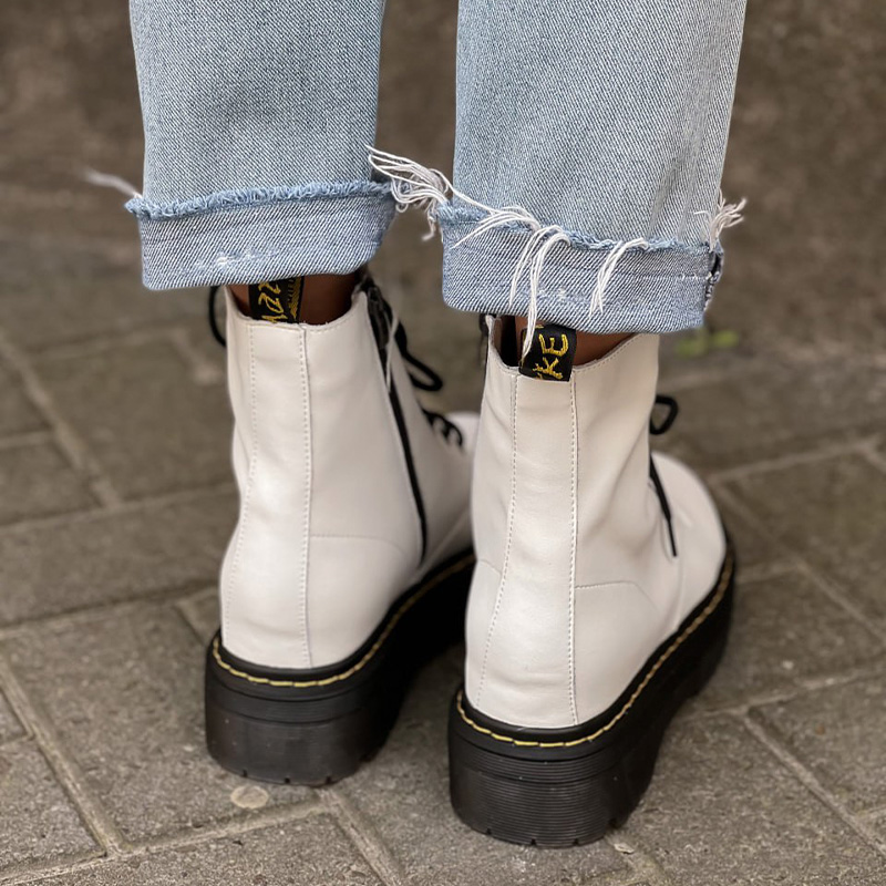 Черевики Wild Leather White З ХУТРОМ