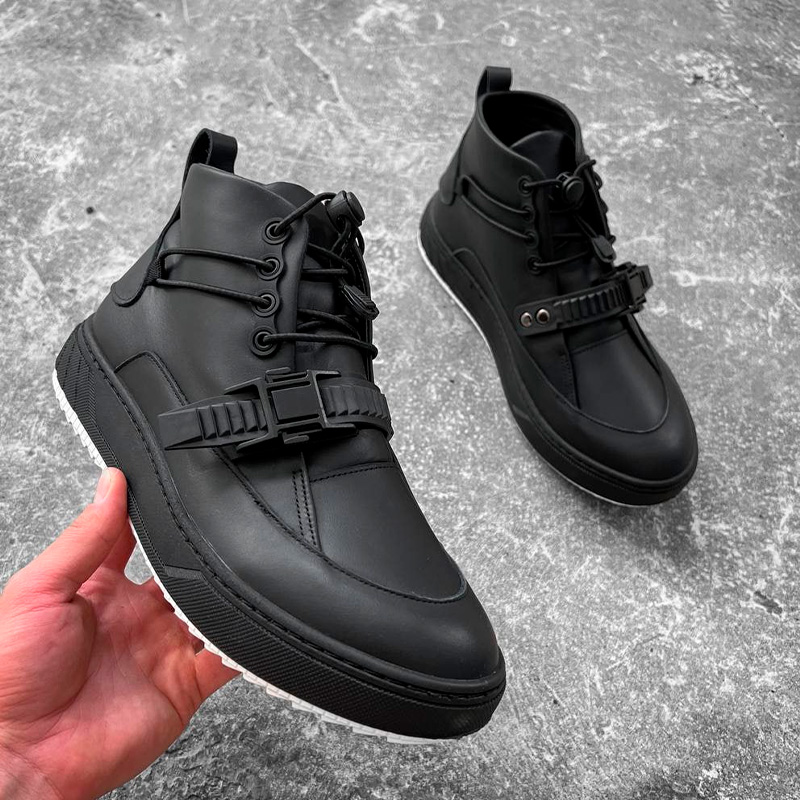 Черевики Urban Black З ХУТРОМ