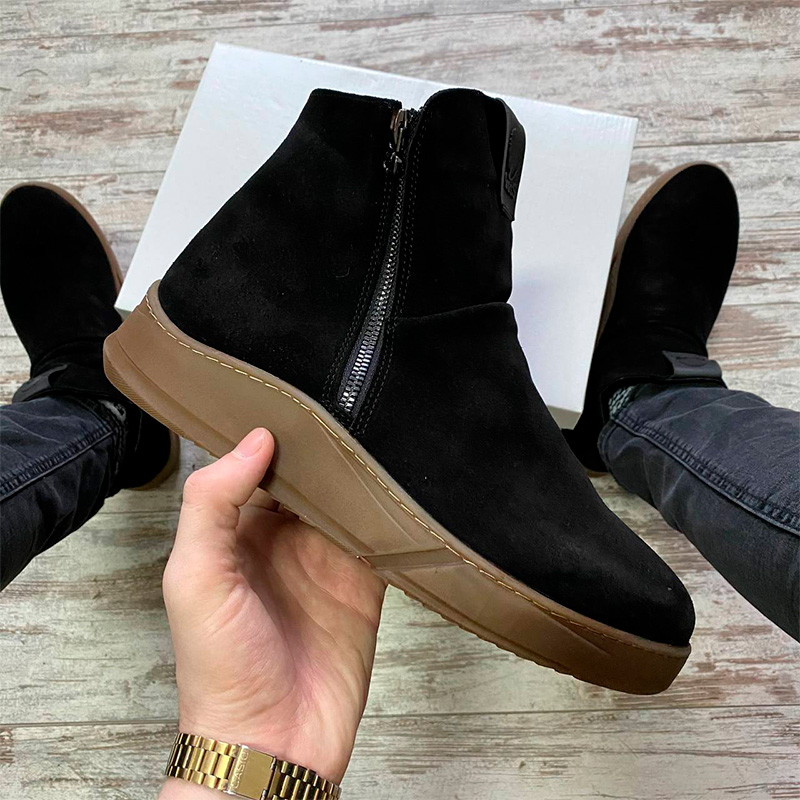 Черевики Ridge Suede Black З ХУТРОМ