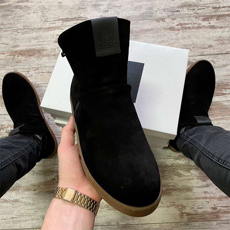 Черевики Ridge Suede Black З ХУТРОМ
