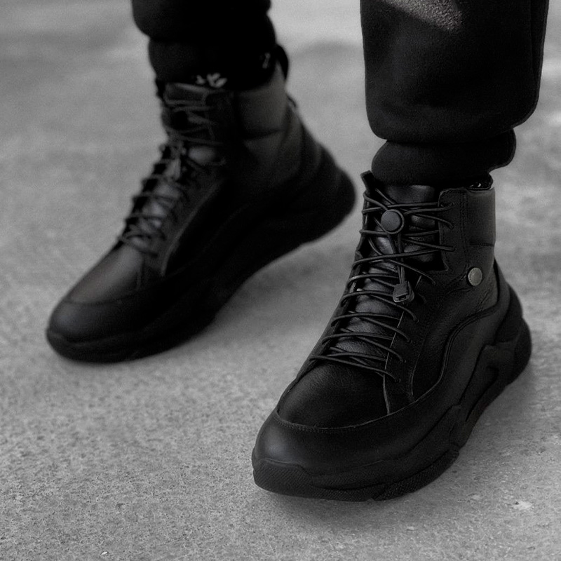 Черевики Blackout Leather Black