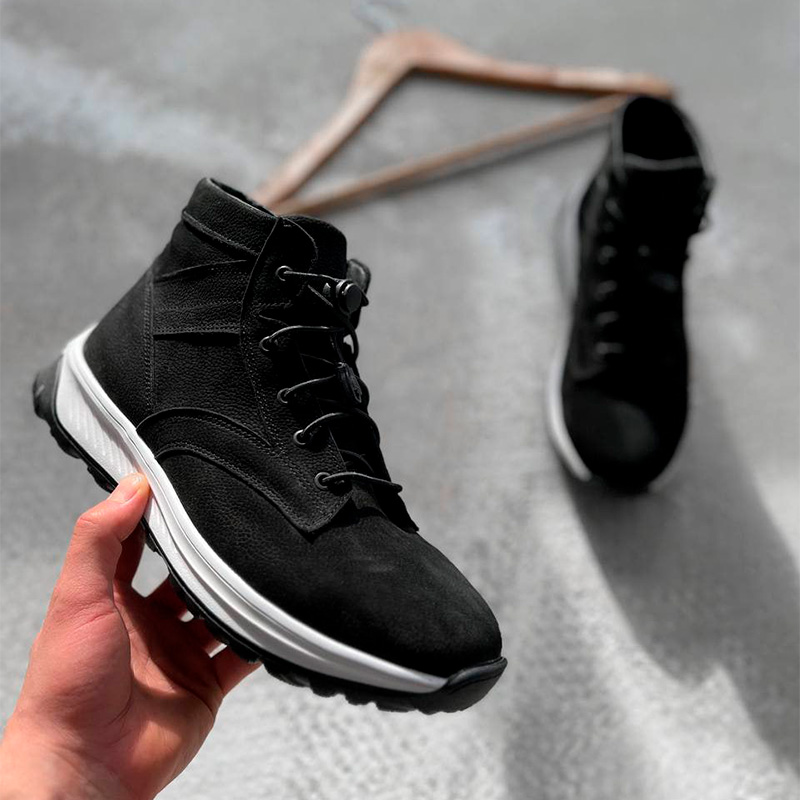 Черевики Shadow Suede Black White