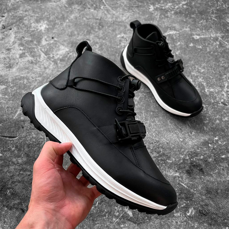 Черевики Step Black White З ХУТРОМ
