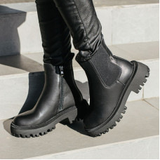 Челсі Peak Stride Black З ХУТРОМ