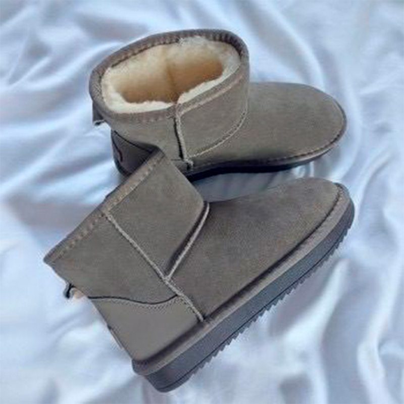 Черевики Fashion Mini Leather Grey