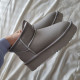 Черевики Fashion Ultra Mini Leather Platform Grey