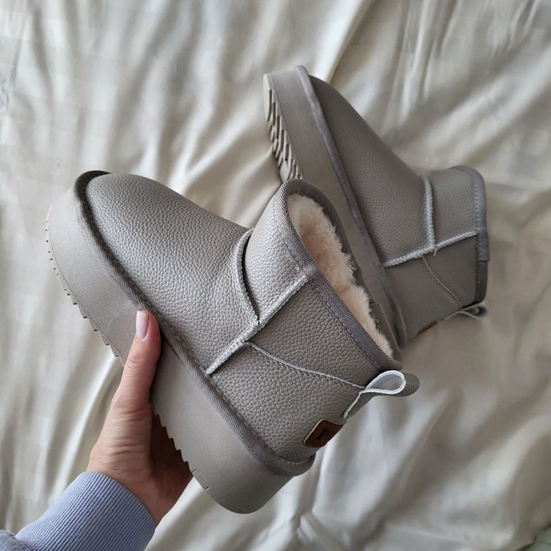 Черевики Fashion Ultra Mini Leather Platform Grey