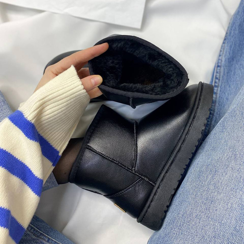 Черевики Fashion Mini Leather Black