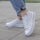 Кеди Casual Leather Grey White