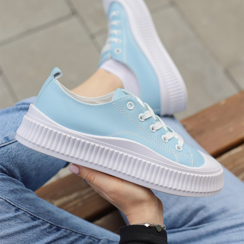 Кеди Casual Leather Blue White