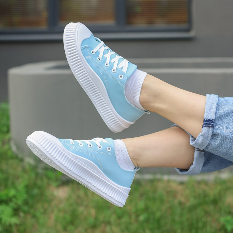 Кеди Casual Leather Blue White