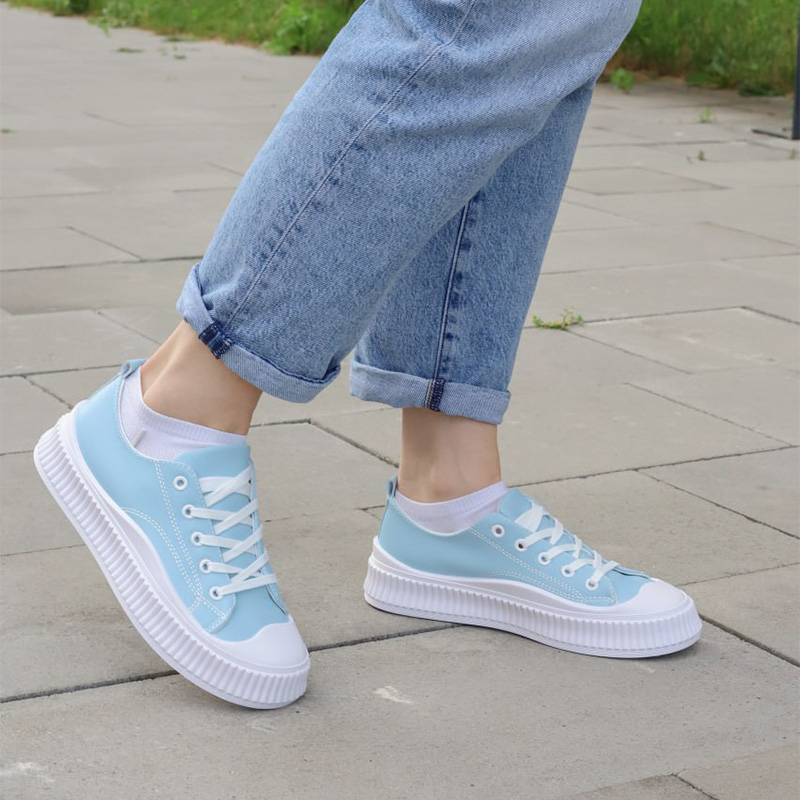 Кеди Casual Leather Blue White