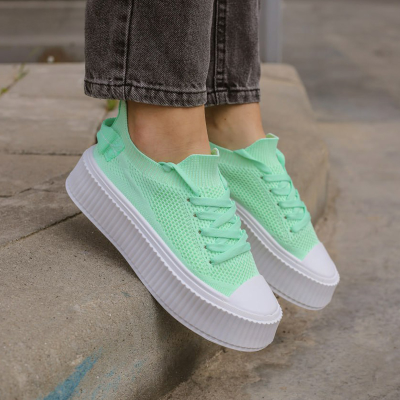 Кеди Flattrail Green White