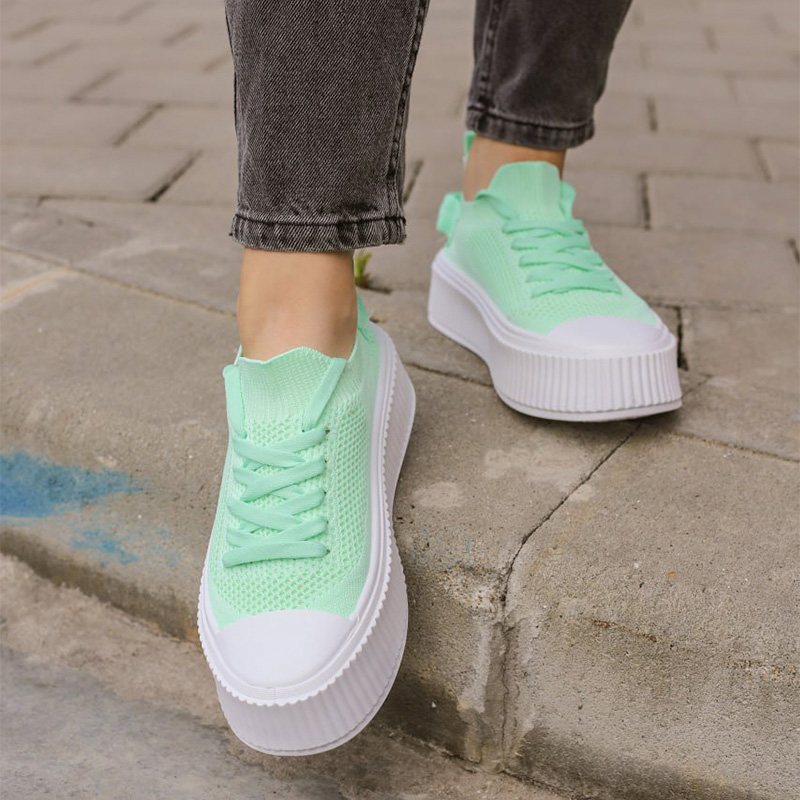 Кеди Flattrail Green White