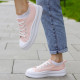 Кеди Casual Leather Pink White