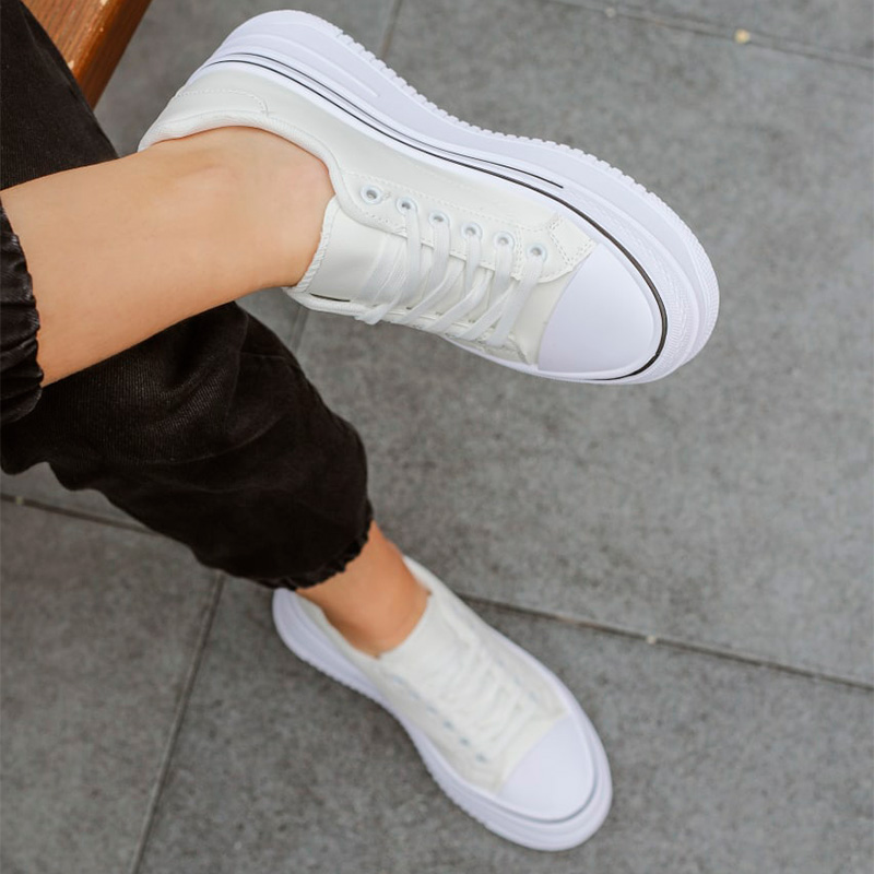 Кеди Simplemove Platform Leather White