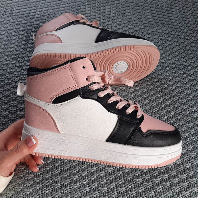 Кросівки Pure Flex Mid Pink White Black З ХУТРОМ