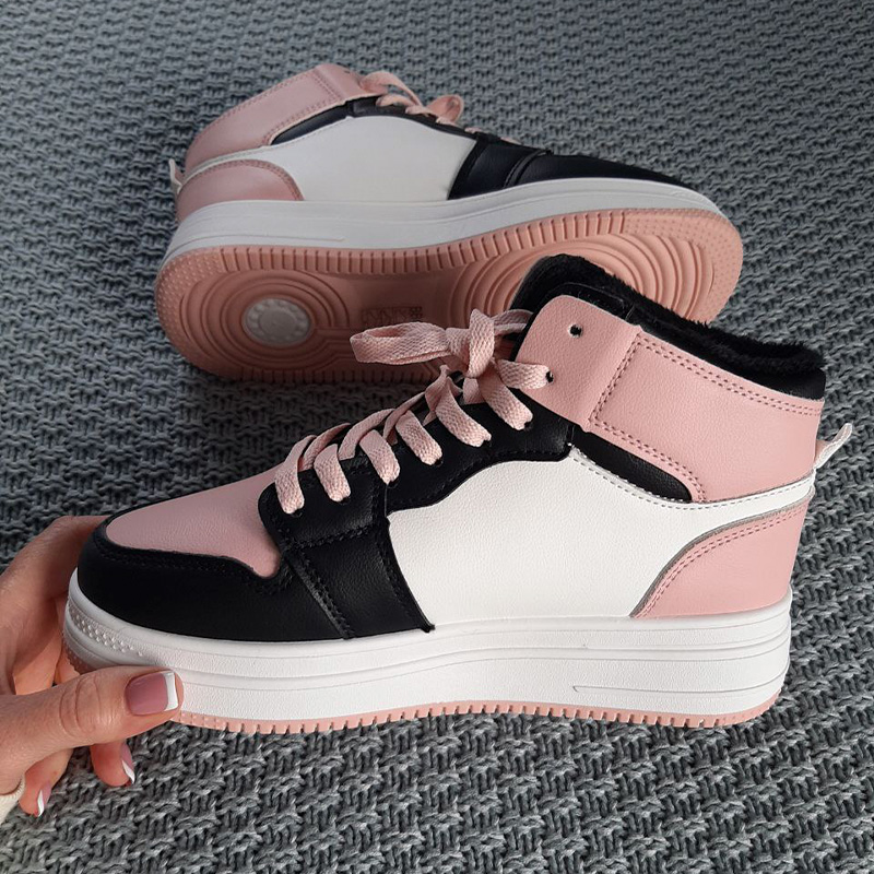 Кросівки Pure Flex Mid Pink White Black З ХУТРОМ