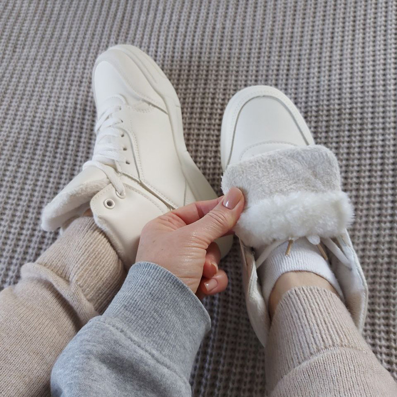 Кросівки Pure Flex Mid Total White З ХУТРОМ