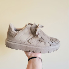 Кросівки Solid Grip Beige З ХУТРОМ