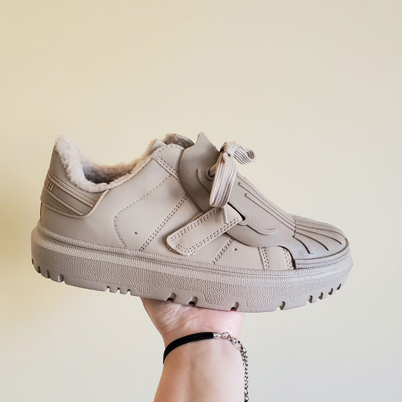 Кросівки Solid Grip Beige З ХУТРОМ