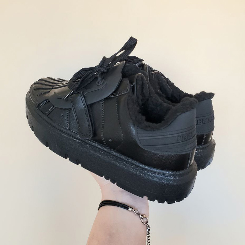 Кросівки Solid Grip Black З ХУТРОМ